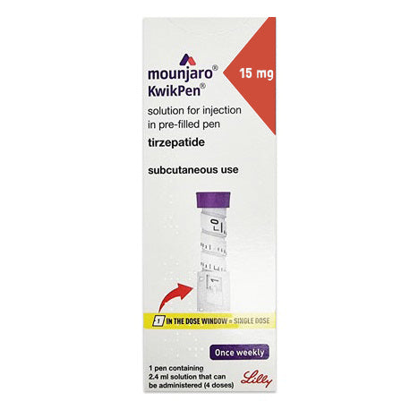 Mounjaro Kwikpen 15mg Pre-Filled Pen 2.4ml with needles (POM) ?