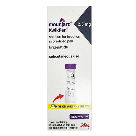 Mounjaro Kwikpen 2.5mg Pre-Filled Pen 2.4ml with needles (POM) ?