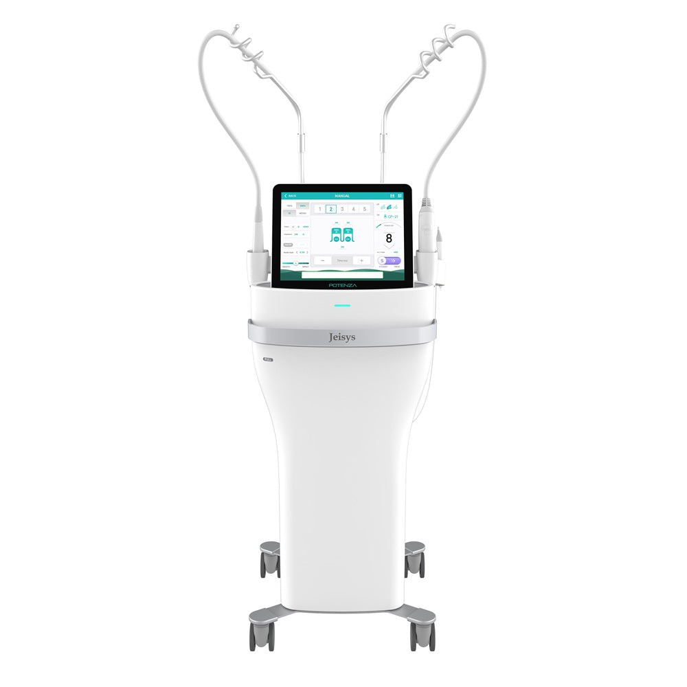 Potenza Fractional Radiofrequency Microneedling Device + Starter Kit of 30 tips (10 x S-25, 10 x I-25, 10 x CP-25) & 30 Neutral Electrode Pads